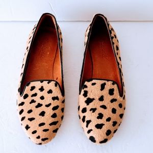 Madewell Teddy Animal Print Calf Hair Loafers